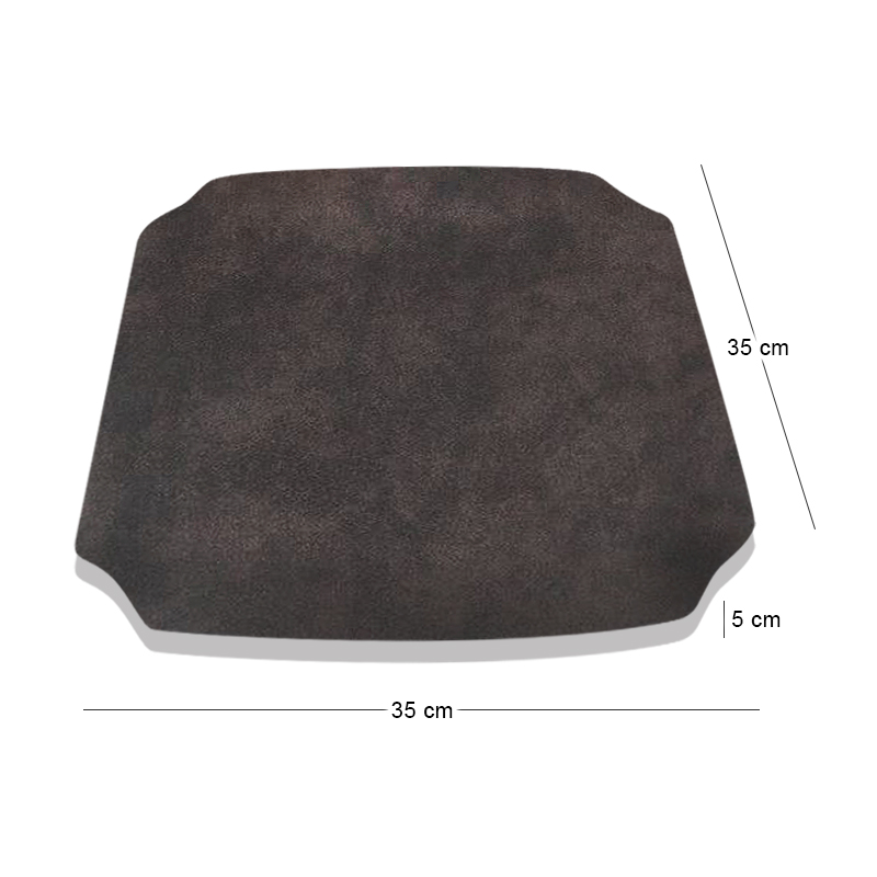 Seat (for Bar Stool 42), Suede Anthracite Fabric