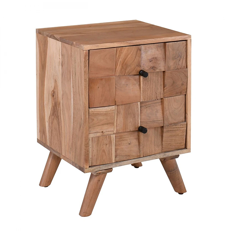 TEKA-W Κομοδίνο Ξύλο Ακακία Φυσικό 40x35x55cm