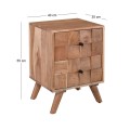 TEKA-W Κομοδίνο Ξύλο Ακακία Φυσικό 40x35x55cm