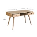 TEKA-W Console/Desk 117x60x76 Acacia Natural Finish