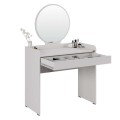 Curve Megapap melamine dressing table in white color 90x47x142cm.