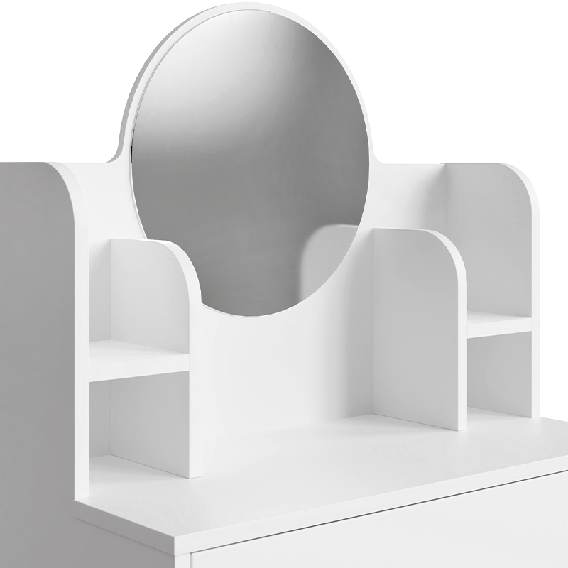 Idis Megapap melamine dressing table in white color 74.8x34.8x135cm.