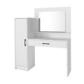 Τουαλέτα με καθρέπτη Kaunos Megapap χρώμα λευκό 123,8x40x148,2εκ.