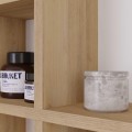 Mup Megapap melamine dressing table in white - oak color 105x35x151cm.