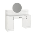 Talos Megapap melamine dressing table in white color 135x40x144.2cm.