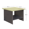 TABLE Visitor 60x60x45,DG/Beech