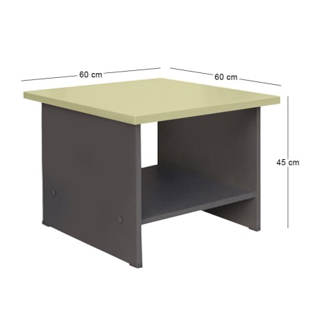 TABLE Visitor 60x60x45,DG/Beech