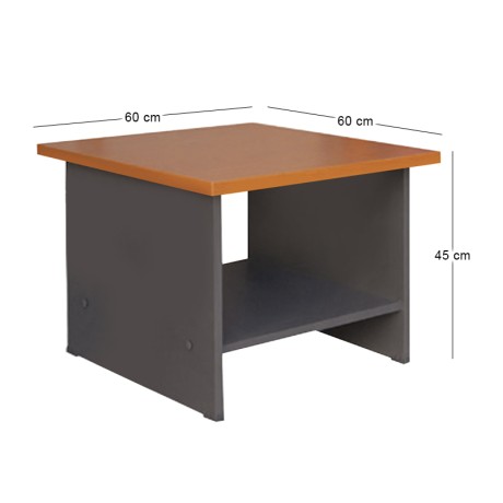 TABLE , Visitor 60x60x45,DG/Cherry