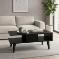 Andros Megapap melamine coffee table in sencron black color 90x54x39,6cm.