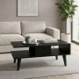 Andros Megapap melamine coffee table in sencron black color 90x54x39,6cm.