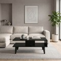 Andros Megapap melamine coffee table in sencron black color 90x54x39,6cm.