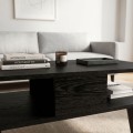 Andros Megapap melamine coffee table in sencron black color 90x54x39,6cm.