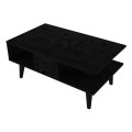 Andros Megapap melamine coffee table in sencron black color 90x54x39,6cm.