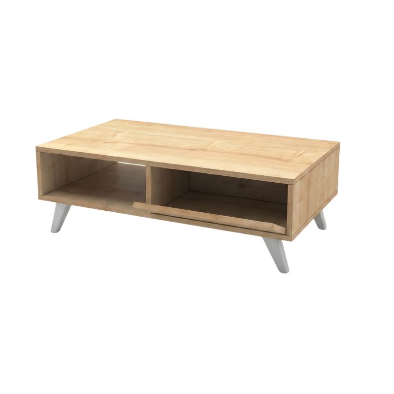 Aster Megapap melamine coffee table in sonoma color 120x56x40cm.