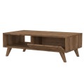 Aster Megapap melamine coffee table in walnut color 120x56x40cm.