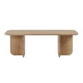 Τραπεζάκι σαλονιού Becaj Megapap χρώμα sapphire oak 120x60x41,4εκ.