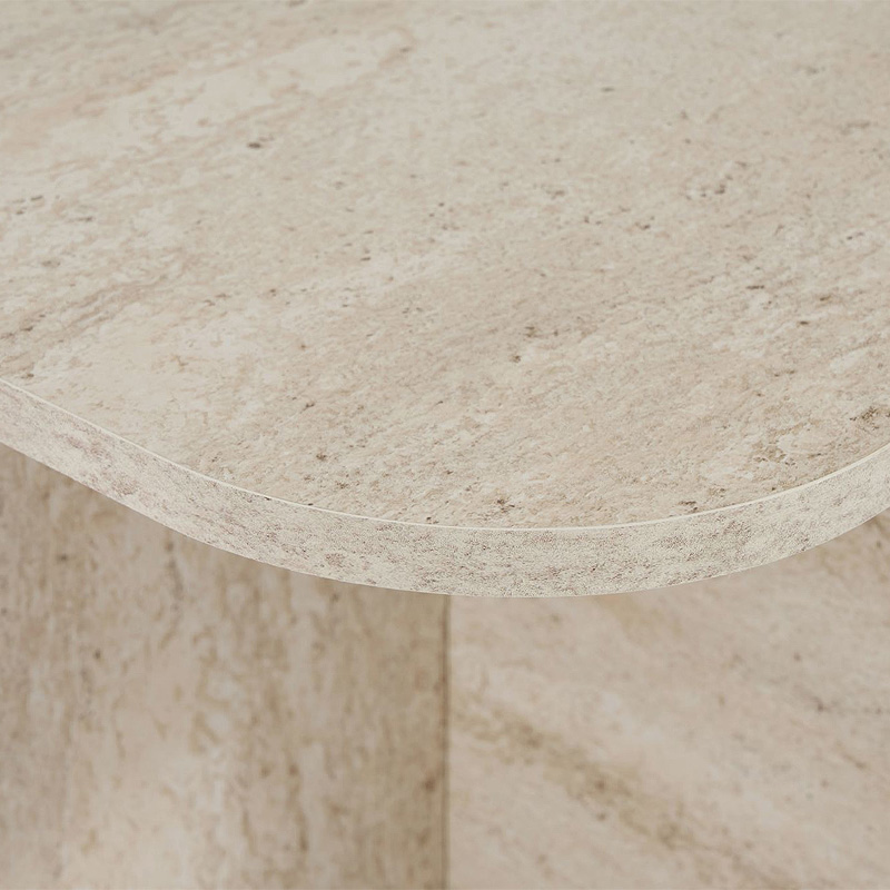 Becaj Megapap melamine coffee table in travertine color 120x60x41.4cm.