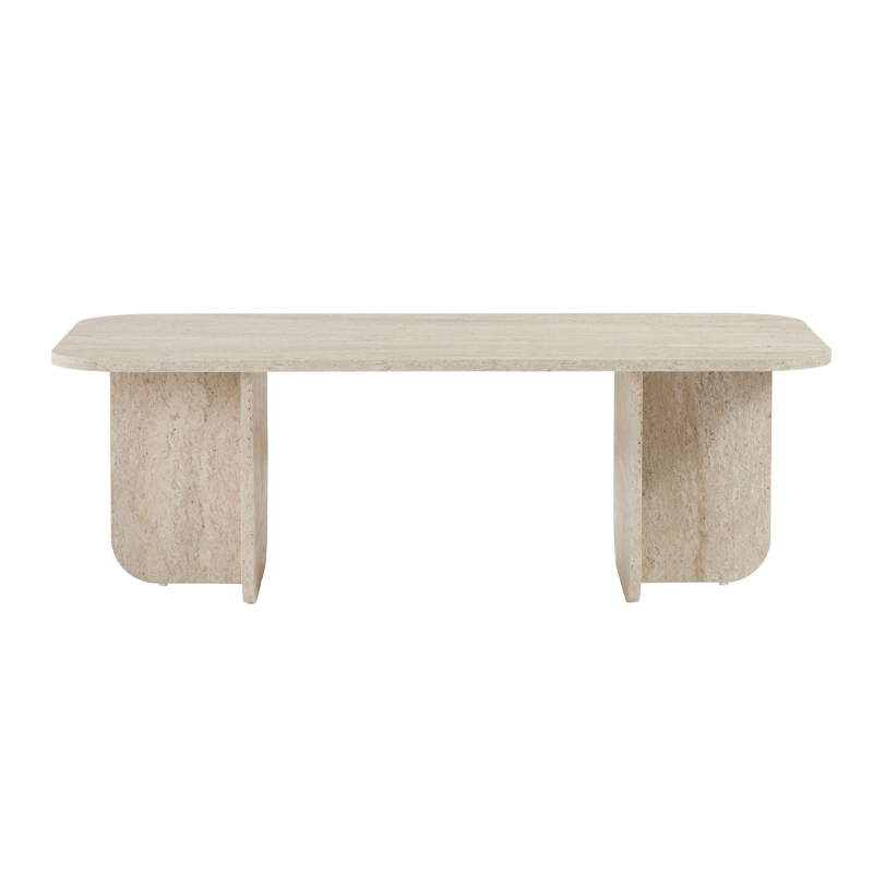 Becaj Megapap melamine coffee table in travertine color 120x60x41.4cm.