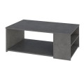 Τραπεζάκι σαλονιού Berg Megapap χρώμα γκρι ρετρό 110x60x40εκ.