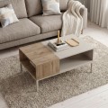 Cailin Megapap melamine coffee table in sandstone - sepet oak color 90x56x40.6cm.
