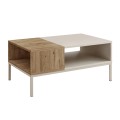 Cailin Megapap melamine coffee table in sandstone - sepet oak color 90x56x40.6cm.