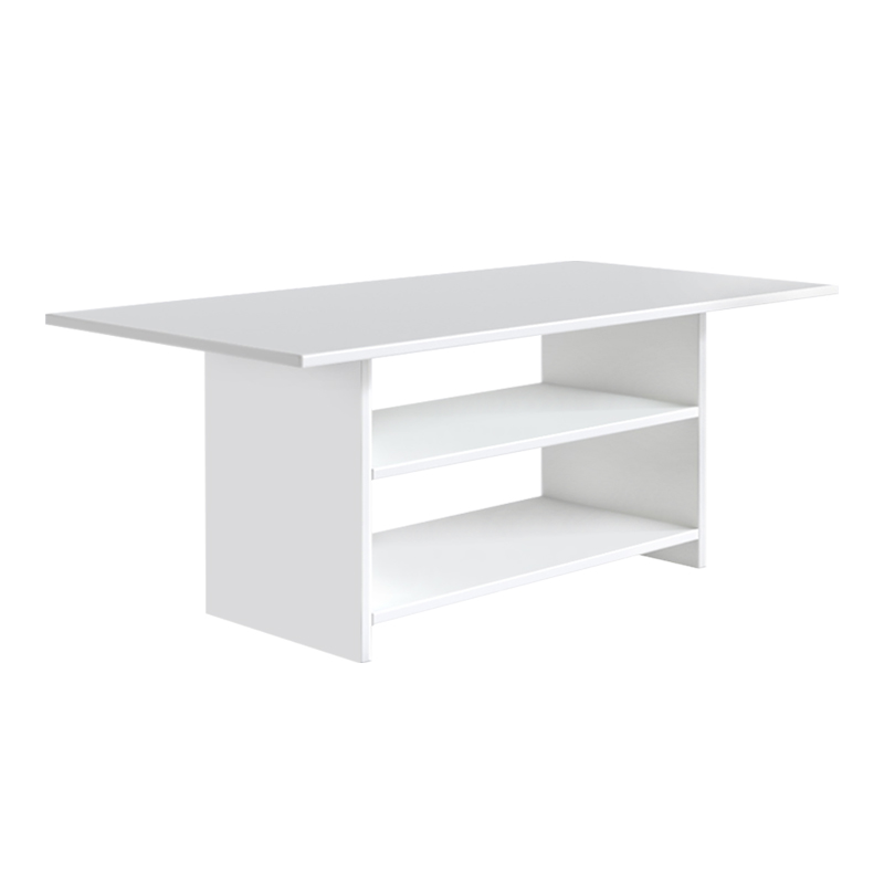 Dallas Megapap melamine coffee table in white color 90x50x60cm.