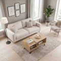 Don Megapap melamine coffee table in sonoma color 90x55x44cm.