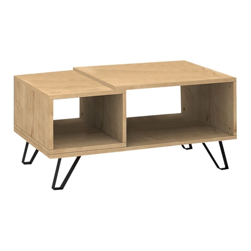 Don Megapap melamine coffee table in sonoma color 90x55x44cm.