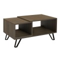 Don Megapap melamine coffee table in walnut color 90x55x44cm.