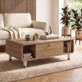 Doro Megapap melamine coffee table in sepet oak color 100x60x34.6cm.