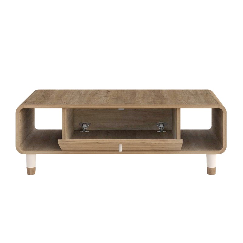 Doro Megapap melamine coffee table in sepet oak color 100x60x34.6cm.