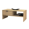 Galaxy Megapap melamine coffee table in oak color 100x50x42cm.