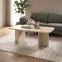 Hillary Megapap melamine coffee table in travertine color 100x60x41.8cm.