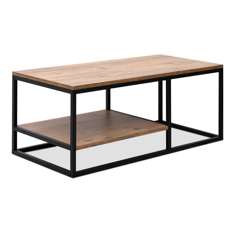 Kane Megapap metal - melamine coffe table in pine oak color 106x50x42cm.