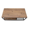 Kane Megapap metal - melamine coffe table in pine oak color 106x50x42cm.