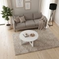 Kati Megapap melamine coffee table in white color Ø80x42cm.