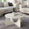 Lemmar Megapap melamine coffee table in sandstone color Ø75x36.8cm.