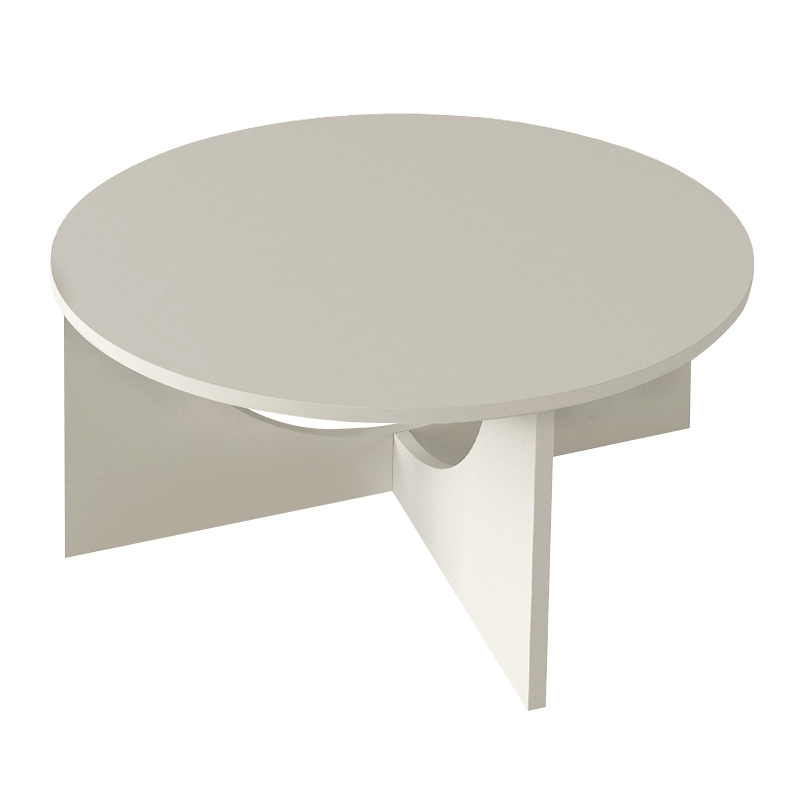 Lemmar Megapap melamine coffee table in sandstone color Ø75x36.8cm.