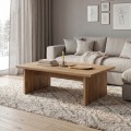 Loana Megapap melamine coffee table in walnut Ud color 120x70x40cm.