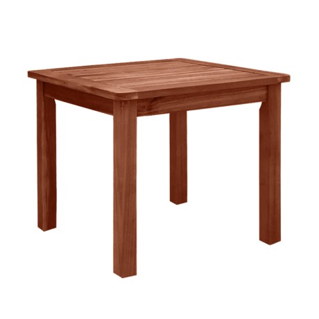 Lugano coffee table by acacia wood in dark walnut color 45x45x45cm.
