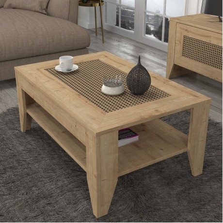 Τραπεζάκι σαλονιού Madura Megapap χρώμα sapphire oak 90x60x40εκ.