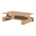 Mansu Megapap melamine coffee table in natural beech color 80x50x27cm.