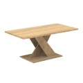 Marcello Megapap melamine coffee table in oak color 110x55x48cm.