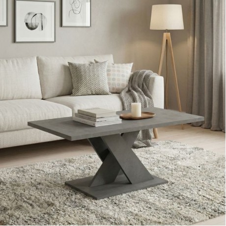 Marcello Megapap melamine coffee table in anthracite color 110x55x47cm.
