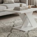 Marcello Megapap melamine coffee table in white color 110x55x47cm.