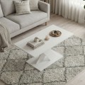 Marcello Megapap melamine coffee table in white color 110x55x47cm.