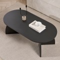 Τραπεζάκι σαλονιού Melina Megapap χρώμα black wood 120x60x40εκ.