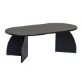 Τραπεζάκι σαλονιού Melina Megapap χρώμα black wood 120x60x40εκ.