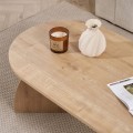 Melina Megapap melamine coffee table in sapphire oak color 120x60x40cm.