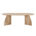 Melina Megapap melamine coffee table in sapphire oak color 120x60x40cm.